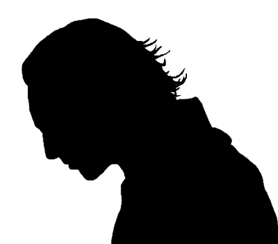 Loki Bowed Profile Silhouette by the