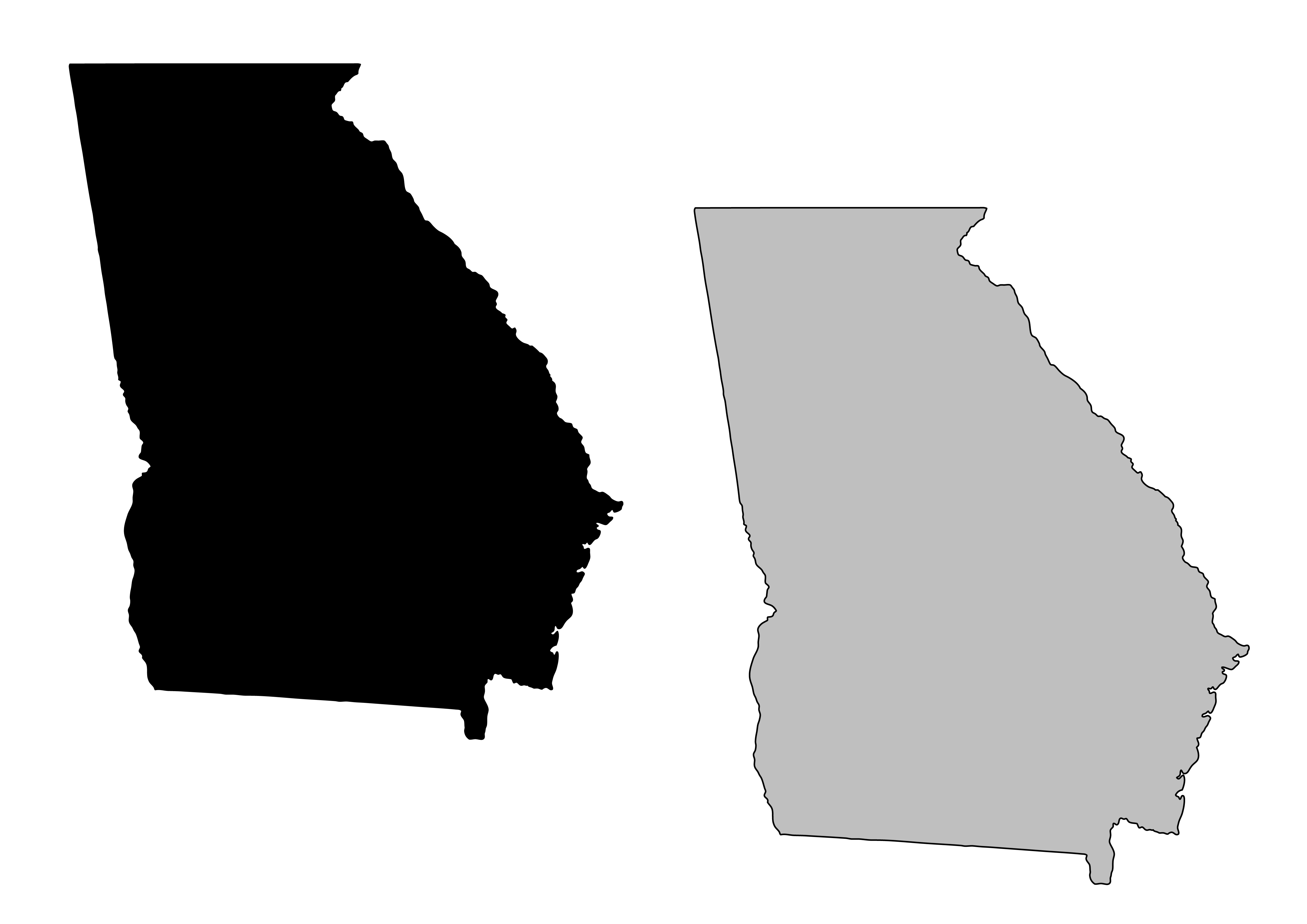 Georgia State License Plate Vector