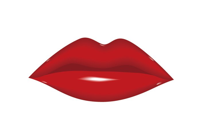 Free vector lips clipart image