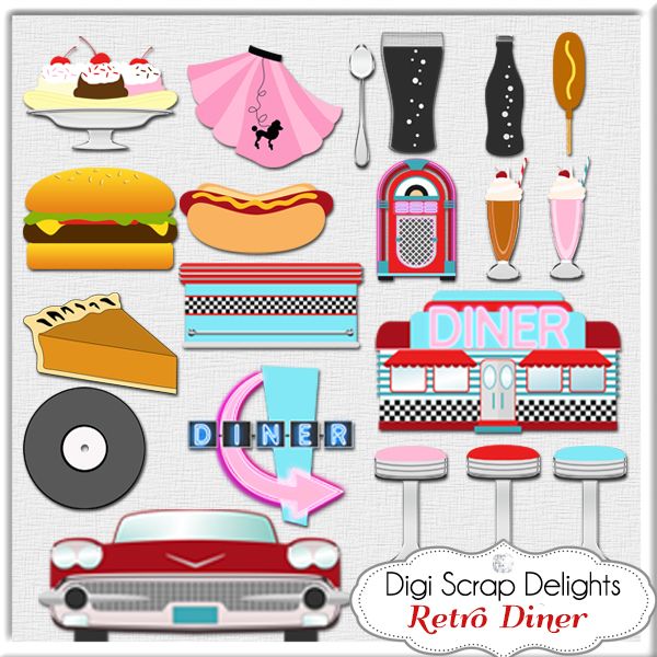 50s Diner Clipart