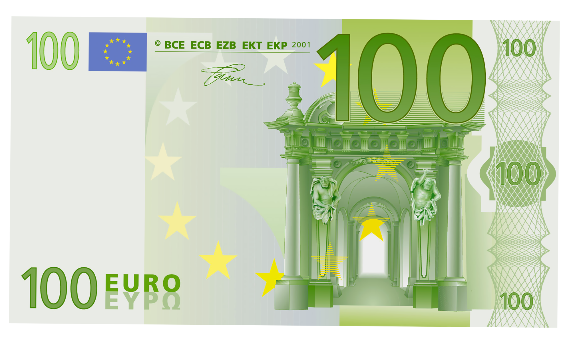 100 Euro PNG Clipart