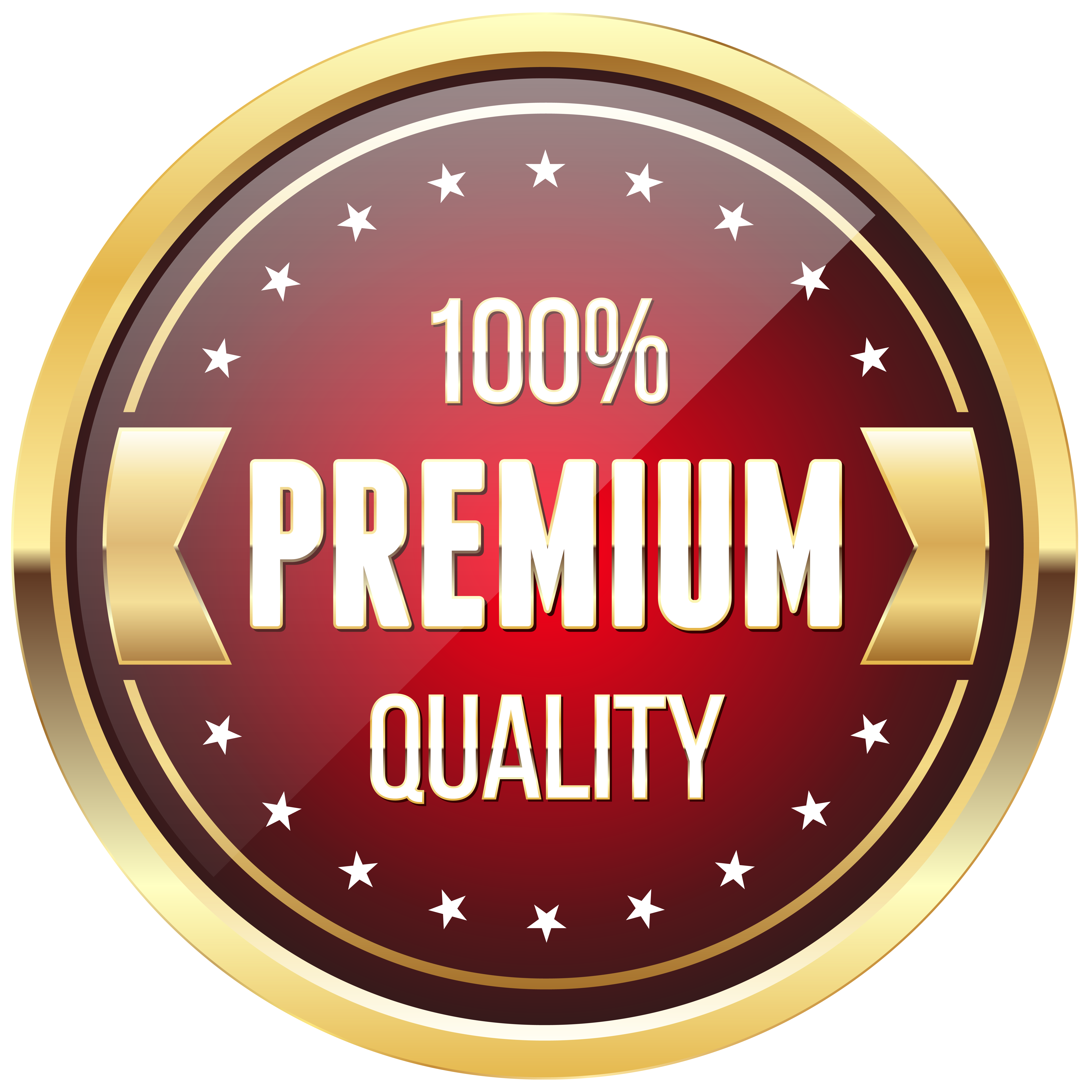 100% Premium Quality Badge Transparent PNG Clip Art Image