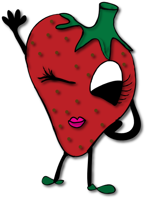 My valley of love and delight strawberry clipart image