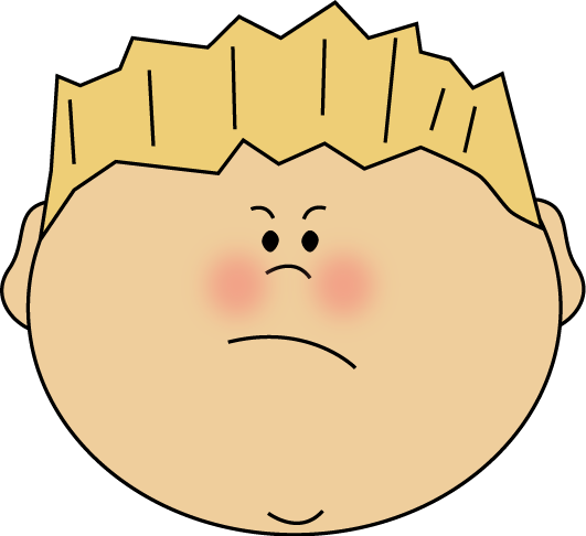 Angry Boy Face Clipart