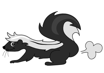 skunk clipart pictures of food