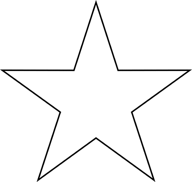 Clip art of a star clipart image