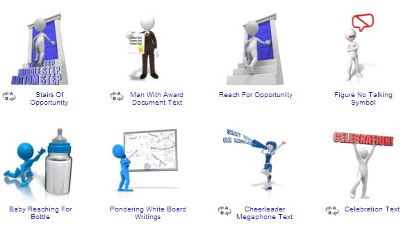 Powerpoint 3d People Clipart