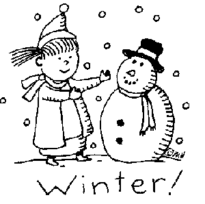Fall and winter cliparts clipart image