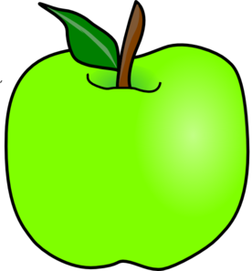 Green Delicious Apple clip art