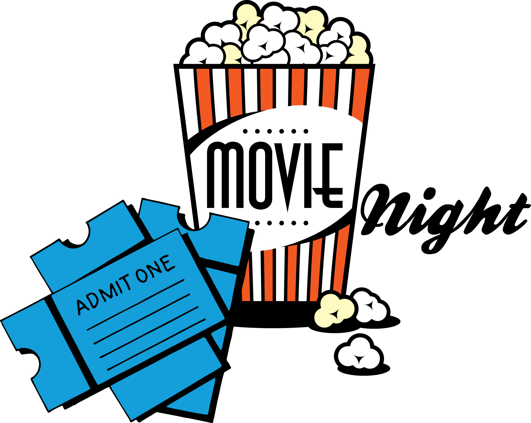 Movie Night Clipart