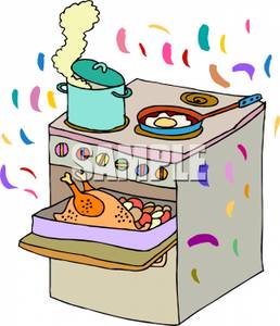 cooking pot on stove clipart