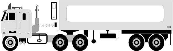 18 Wheeler Truck clip art Free vector in Open office drawing svg
