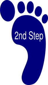 Second Step Clip Art