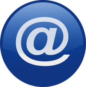 Email you got mail blue clip art at vector clip art image