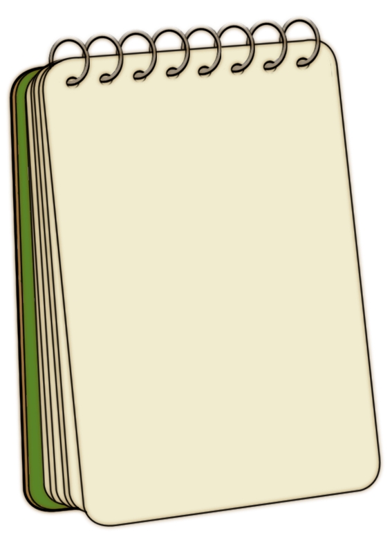 clipart of notepads and data sheets