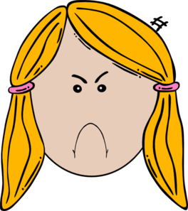 Angry Girl Clipart