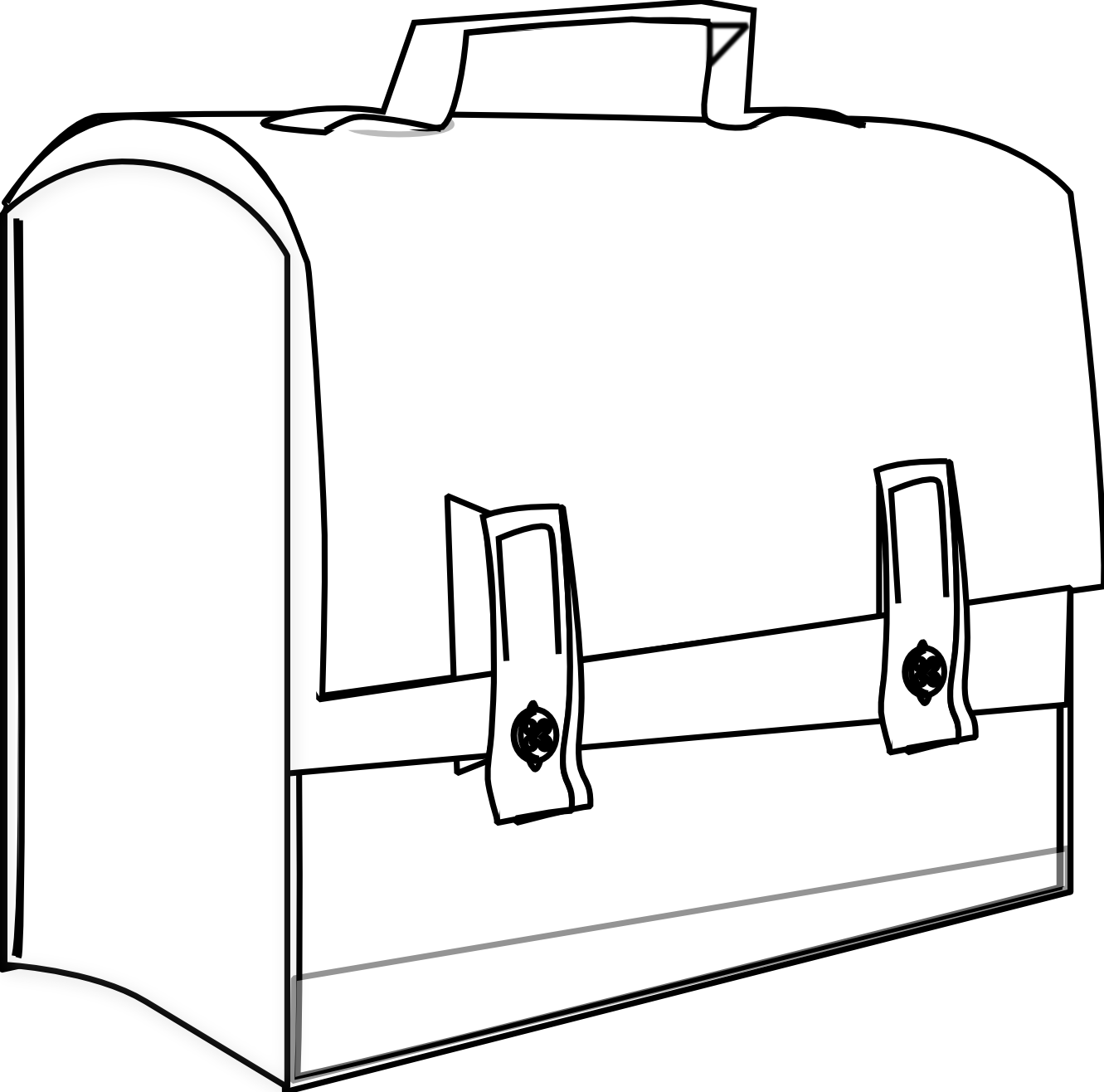 Suitcase Clipart Black And White 
