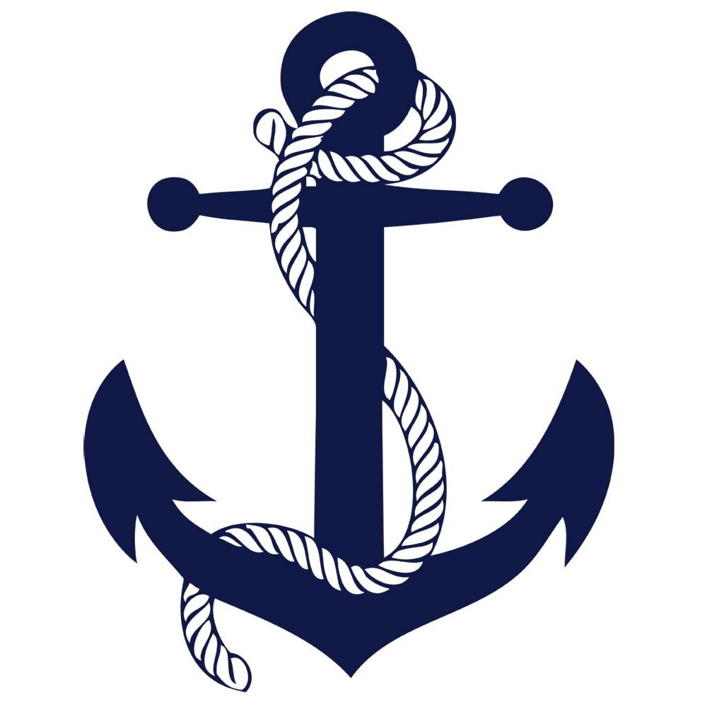 Navy Anchor Rope Clipart