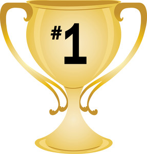 Clip art of a 1st place trophy free clipart image 