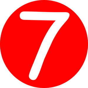 Your Number 7 Clipart