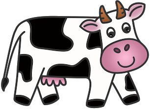 Cow cattle clip art 2 image 