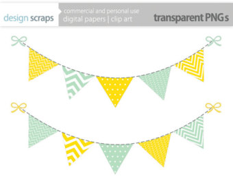 Triangle Flag Banner Clipart