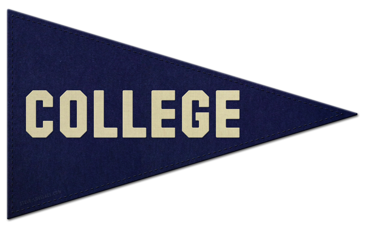 College Pennant Clipart