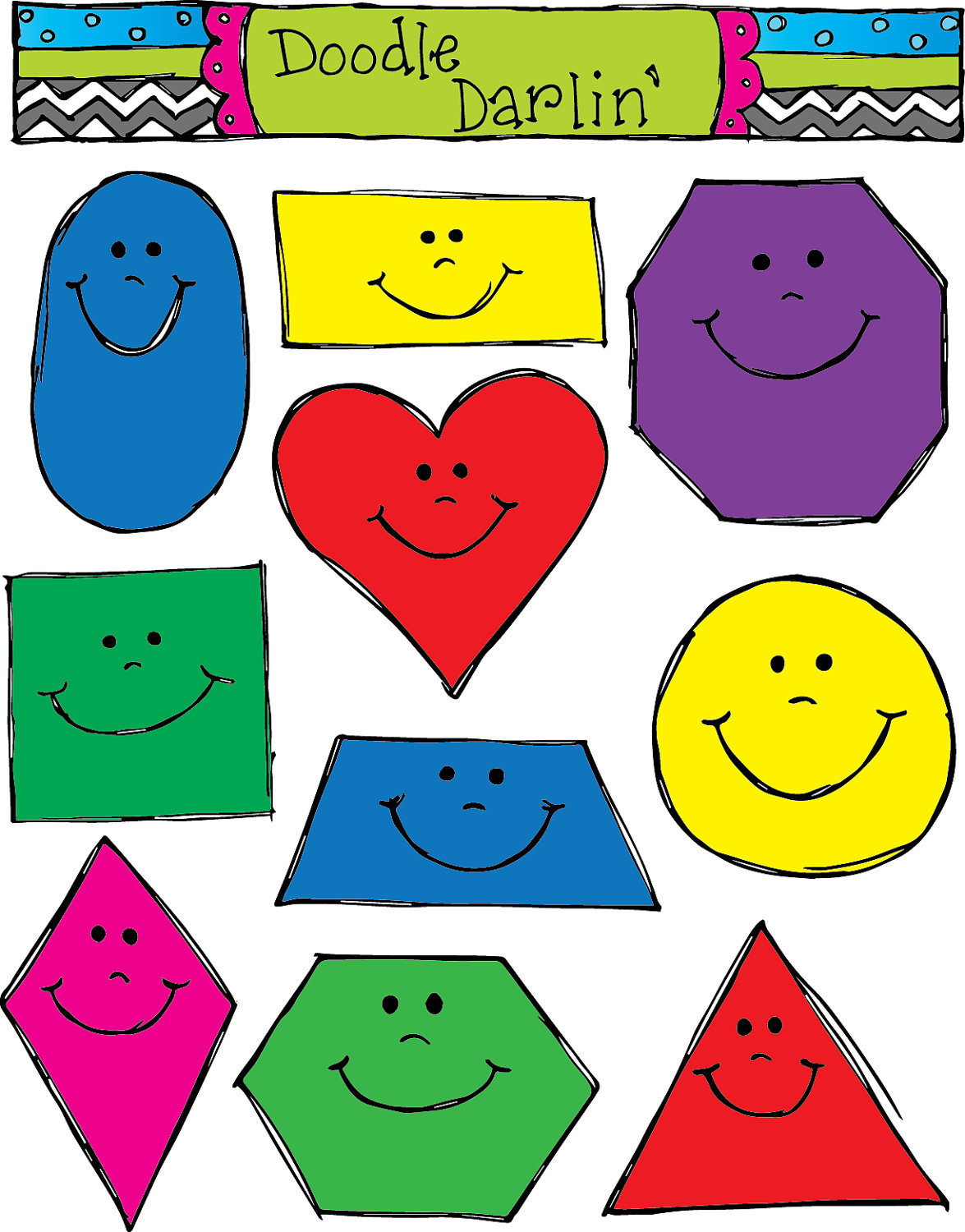 Popular items for shapes clipart
