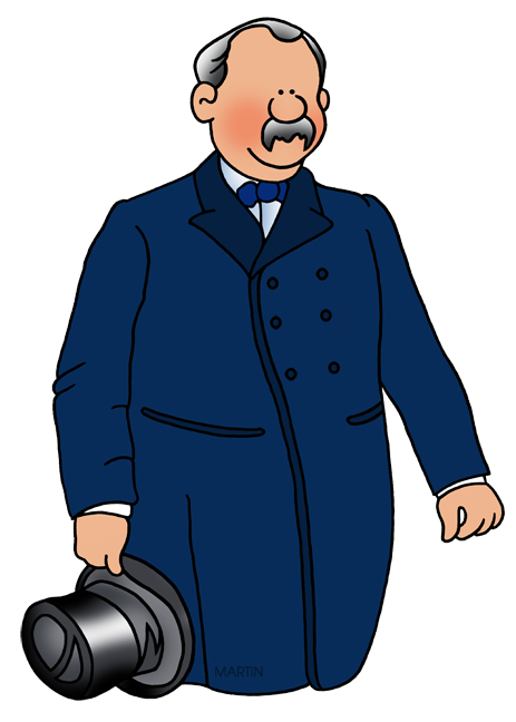 Free Heroes Clip Art by Phillip Martin, Grover Cleveland