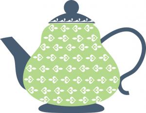 Teapot Clipart Black And White