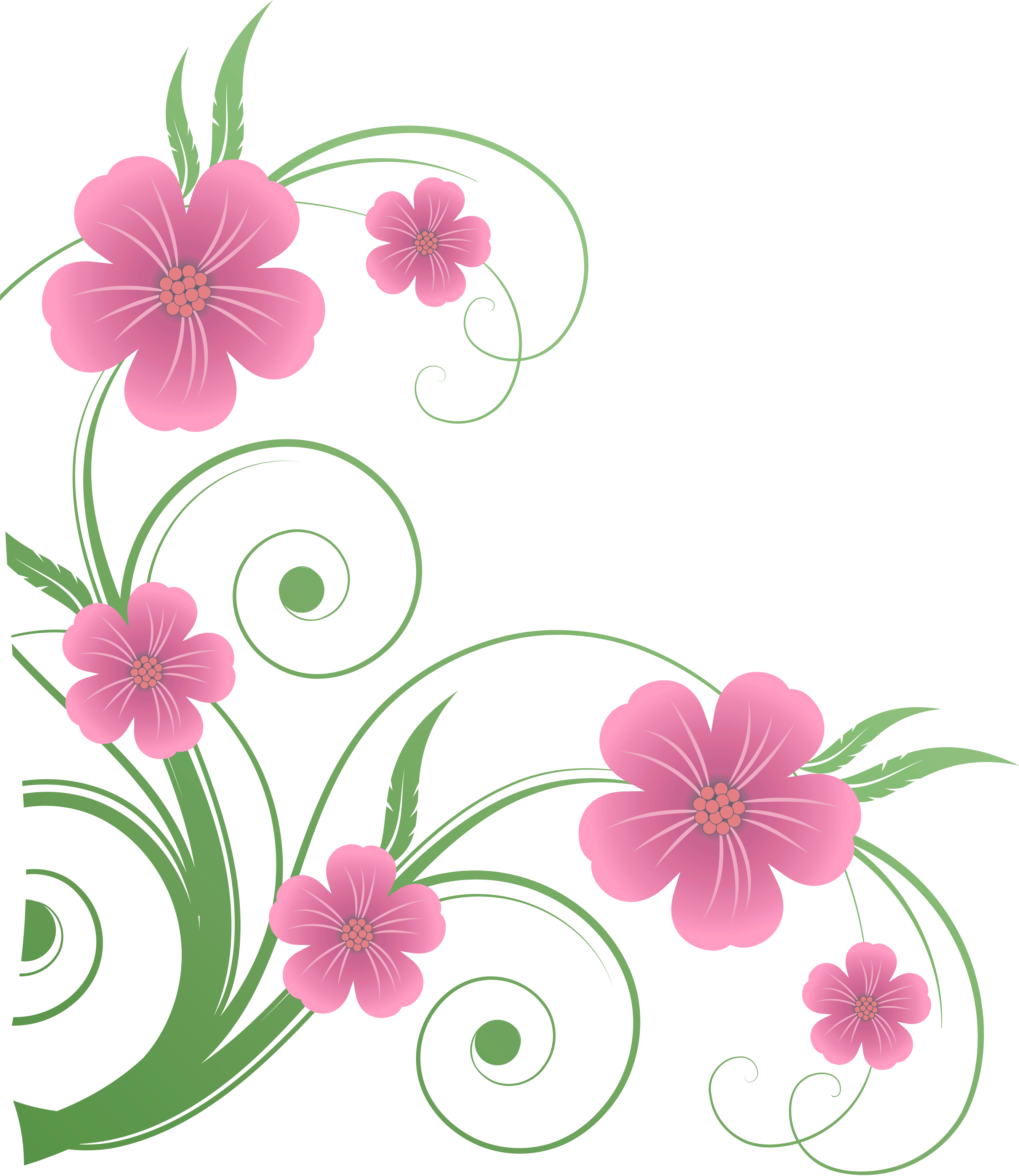 Flowers PNG Decorative Element Clipart 