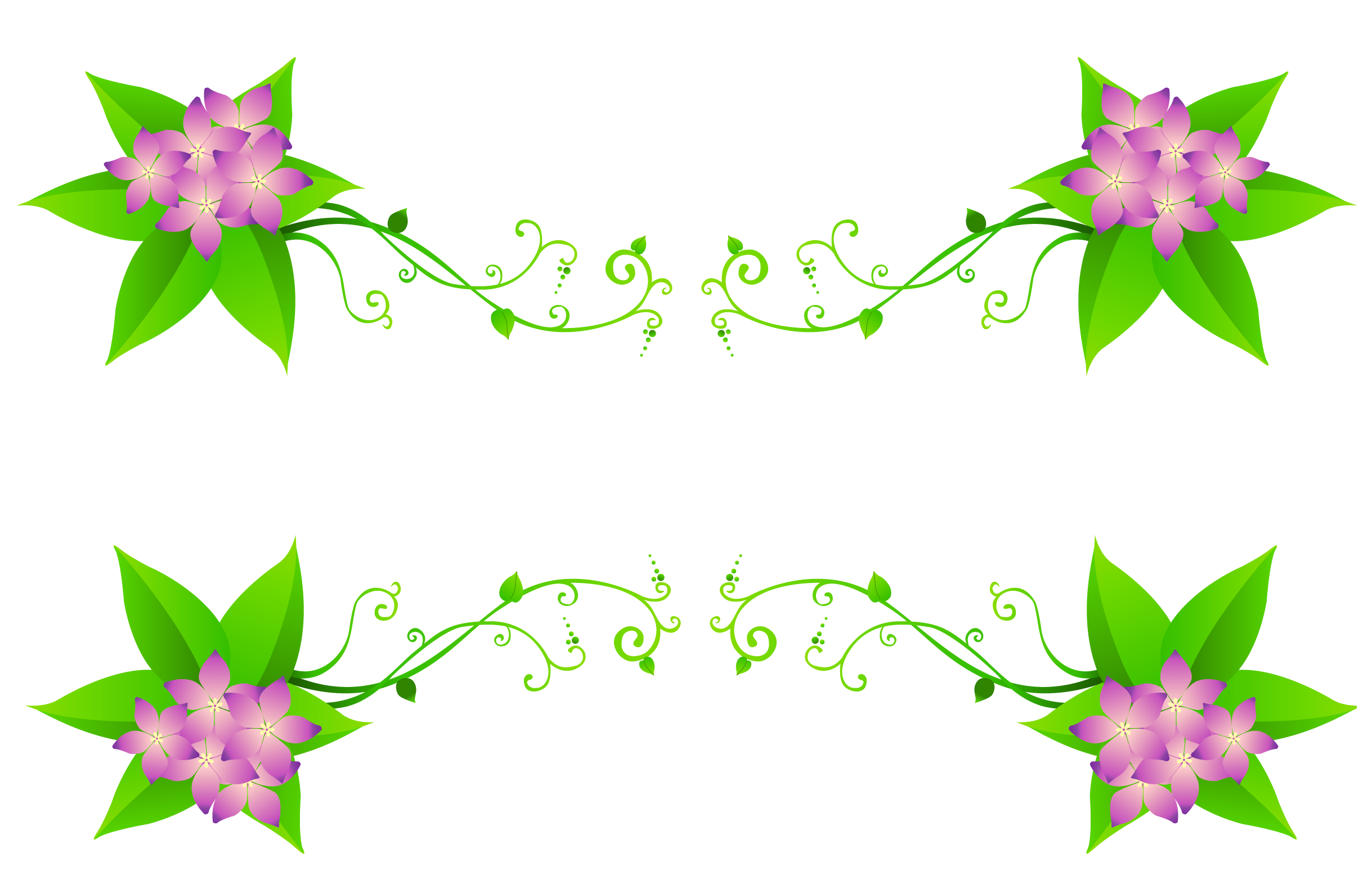 Spring flowers decoration clipart 0 image