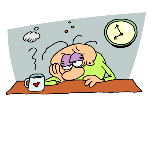 tired person clipart.