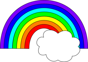 Rainbow clipart image clip art illustration of a rainbow with 