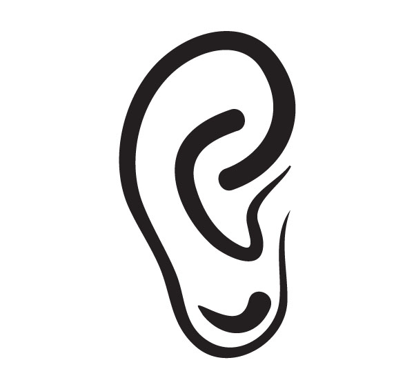 Clip art whispering in ear clipart image