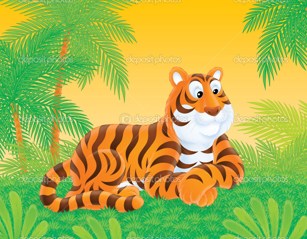 Tiger In Jungle Clipart Clip Art Library