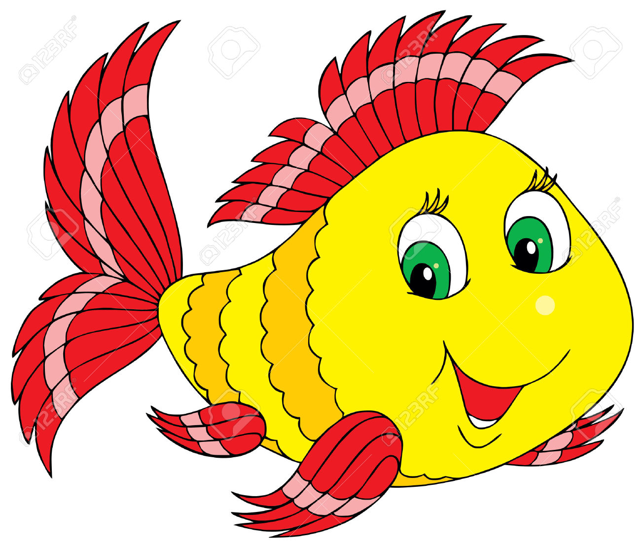 badetag clipart fish