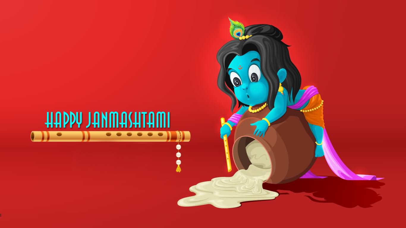 Happy Janmashtami Baal Krishna Picture