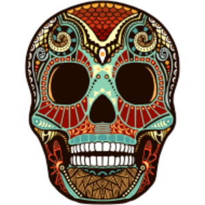 Aztec Skull Design