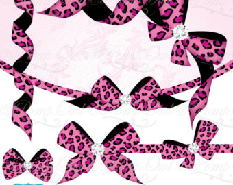 Paris chic cliparts Embellishments Zebra Polka dots by PompOwl