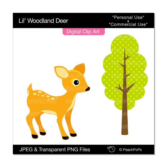 Woodlands Deer Clipart 