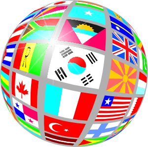 Globe Flag Icon Png Clip Art Library