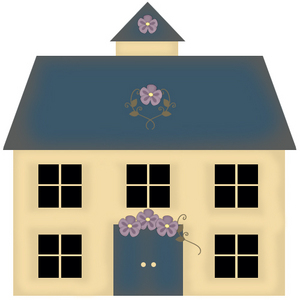 Draw a Country Primitive Clipart House in Photoshop