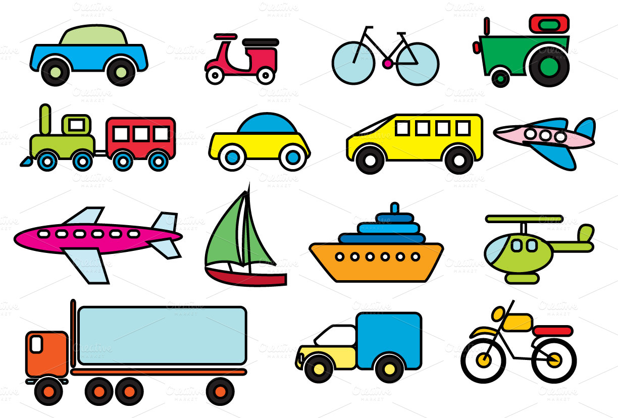 modes of transport clipart