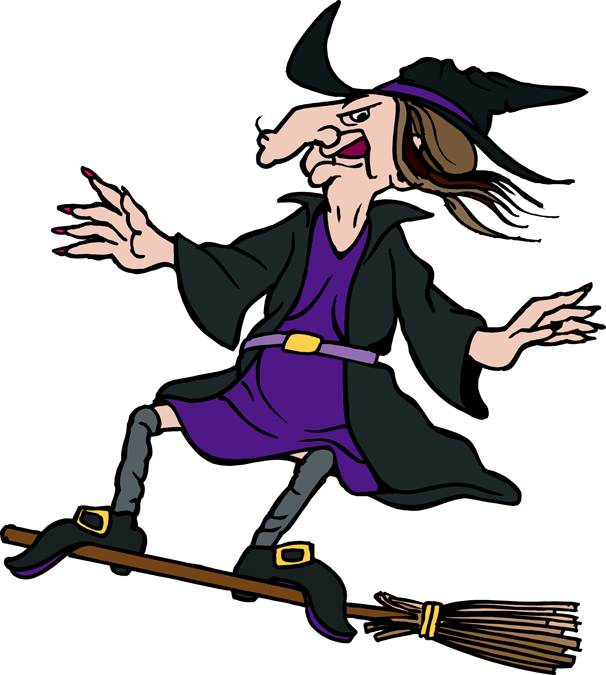 free witch cartoon clipart - photo #4