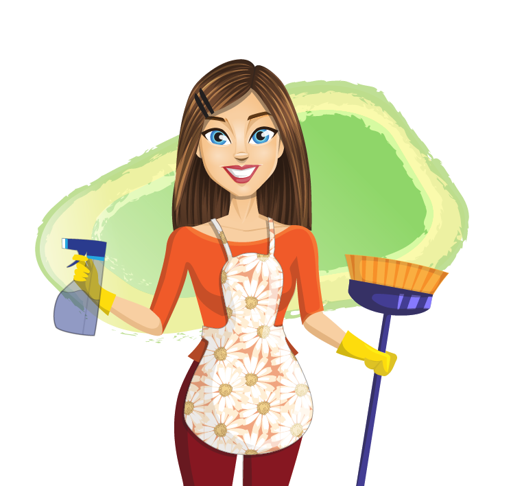 woman cleaning house clipart - photo #29