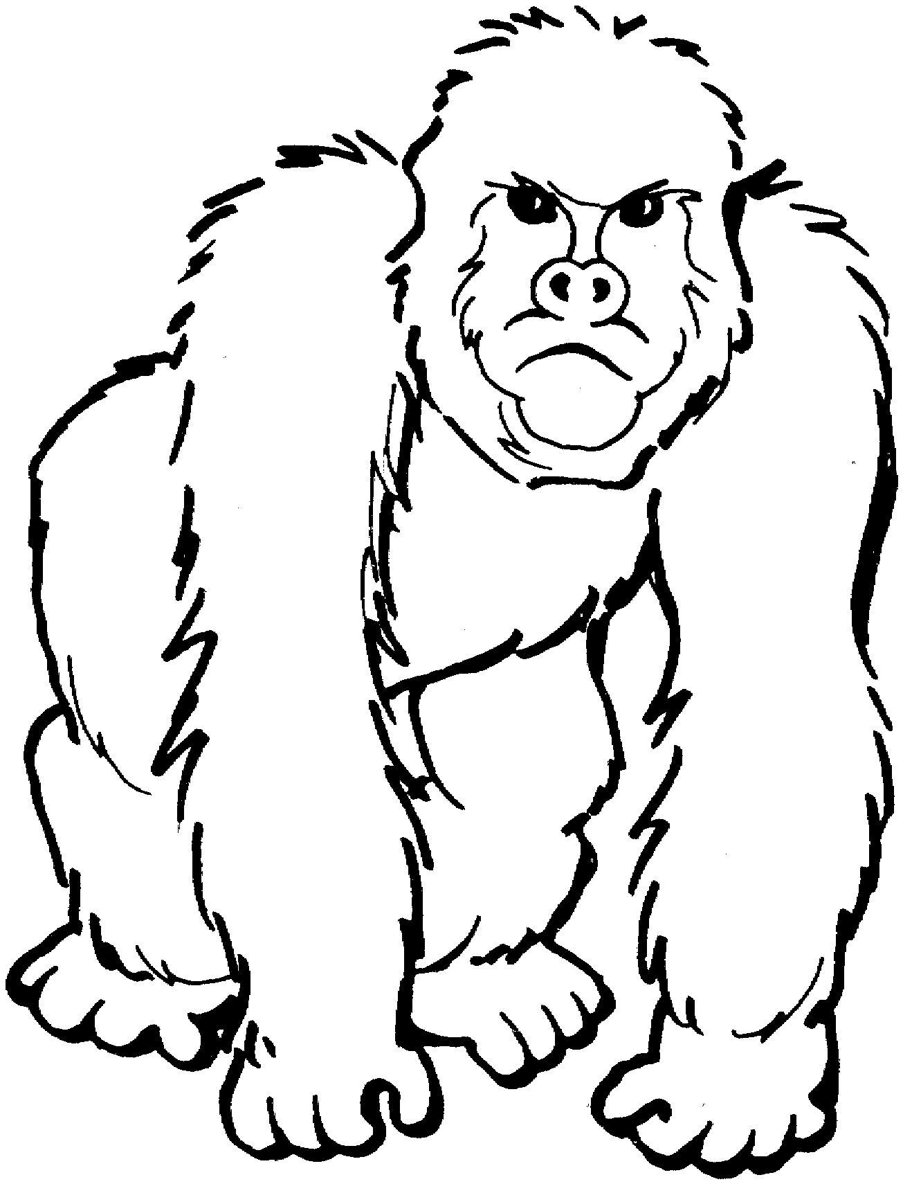 free cartoon gorilla clipart - photo #31