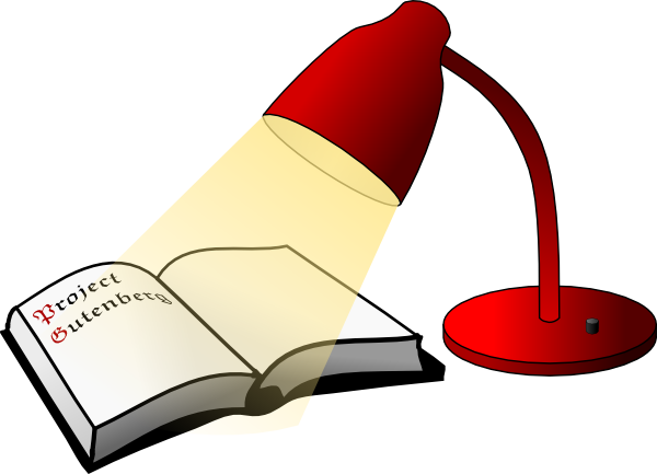 Book And Lamp Clip Art