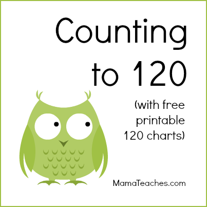 Counting to 120: Free Printable 120 Chart