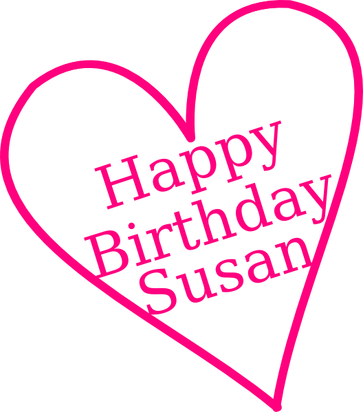 Happy Birthday Susan clip art